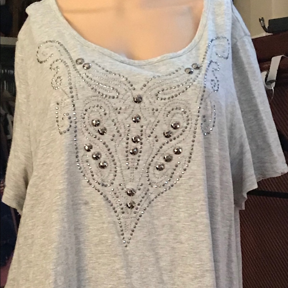 A Fashion Bug really cool beaded size 2X top.